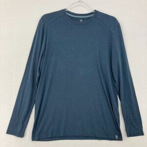 Free Fly Small Men's Blue Lightweight UPF 50+ Long Sleeve Viscose Bamboo Tee
